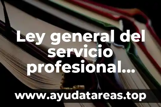 Que es ser un profesional yahoo 4 Ley general del servicio profesional docente 2016