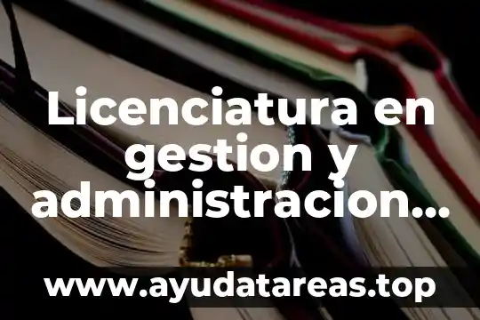 Licenciatura en gestion y administracion de pyme que es