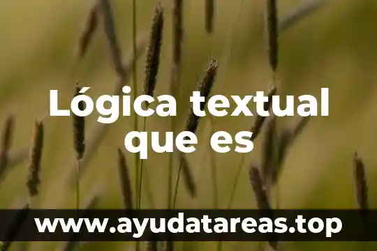 Que es una ficha textual yahoo 5 Lógica textual que es
