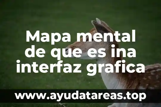 Mapa mental de que es ina interfaz grafica