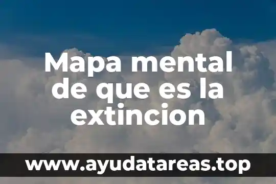 Mapa mental de que es la extincion