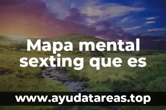 Mapa mental sexting que es
