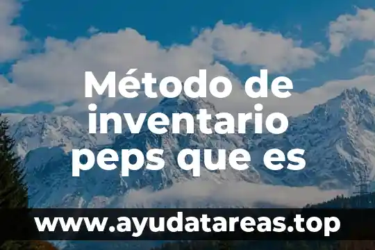 Metodo evolutivo que es 7 Método de inventario peps que es