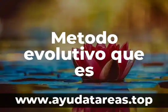 Que es el metodo de experimentacion 8 Metodo evolutivo que es