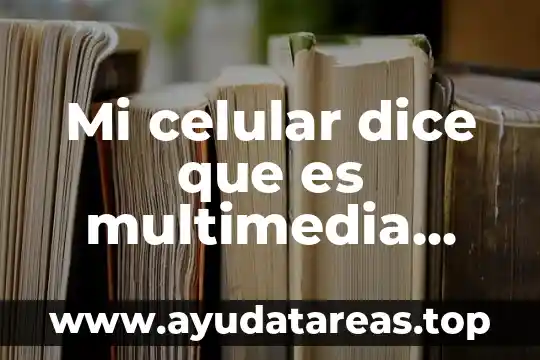 Mi celular dice que es multimedia que gasta mucha batería