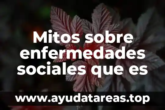 Que es enfermedad y tipos de enfermedades 4 Mitos sobre enfermedades sociales que es