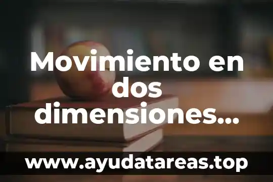 Movimiento en dos dimensiones que es