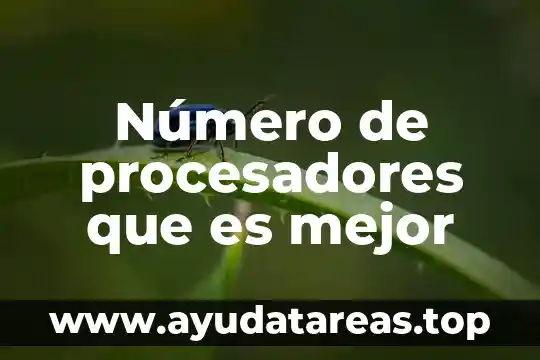 Que es un numero primos ejemplos 8 Número de procesadores que es mejor