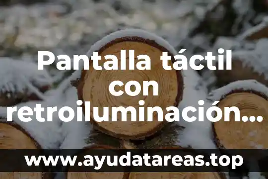Que es un alta de cuenta a terceros 4 Pantalla tÔctil con retroiluminación WLED de alta definición