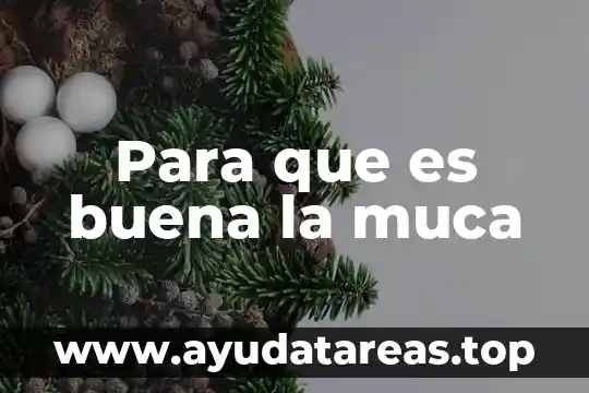 Para que es buena la muca