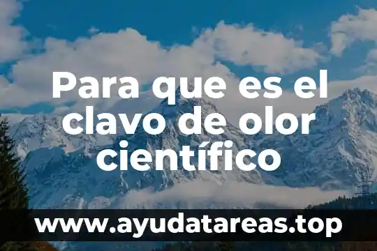 Qué es la tricomoniasis nombre científico 3 Para que es el clavo de olor científico