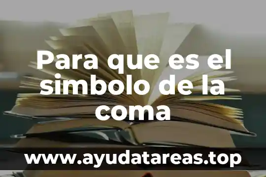 Que es una ley formal 4 Para que es el simbolo de la coma
