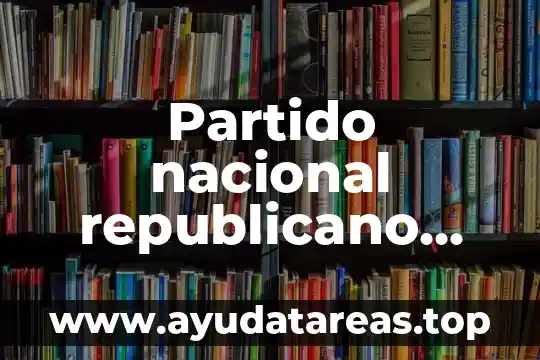 Que es la pokedex nacional 3 Partido nacional republicano que es
