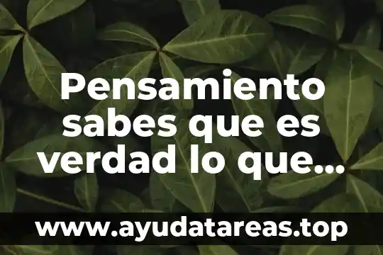 Que es genero onu 7 Pensamiento sabes que es verdad lo que dicen