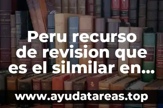 Qué es número de revisión en Cisco 3 Peru recurso de revision que es el silmilar en mexico