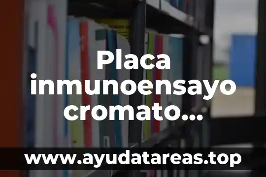 Qué es un filtro para agua residual de agua 3 Placa inmunoensayo cromato grafico que es