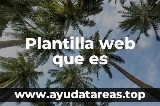 Que es un desarrollo de plantilla 6 Plantilla web que es