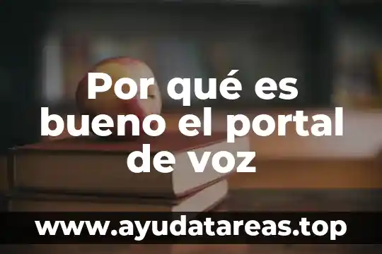 Que es una mezcla portal unam 5 Por qué es bueno el portal de voz