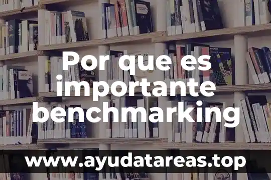 Por que es importante benchmarking