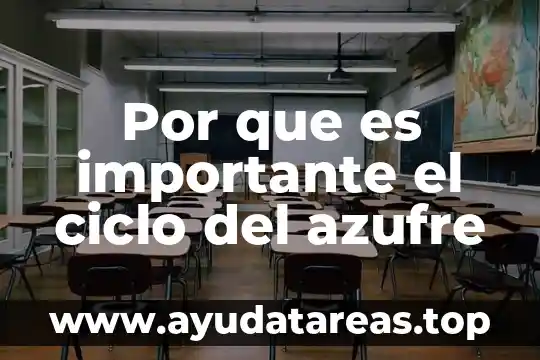 Que es el ciclo de l agua 7 Por que es importante el ciclo del azufre