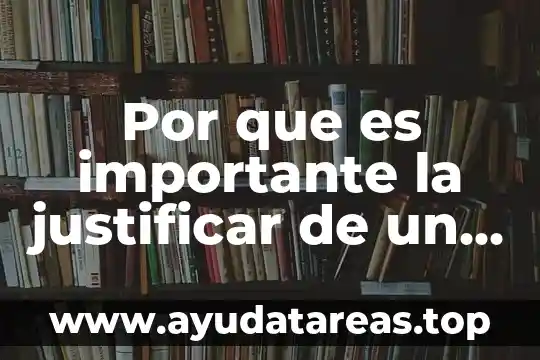 Por que es importante la justificar de un problema