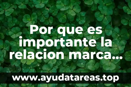 Por que es importante la relacion marca consumidor