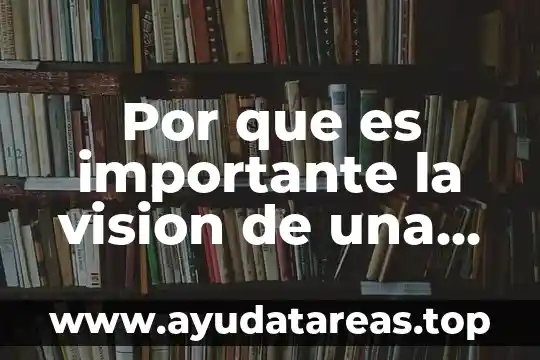 Que es la vision sistémica de la salud 4 Por que es importante la vision de una empresa