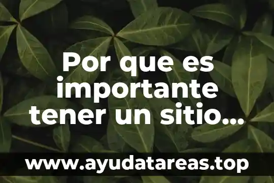 Que es sitio web ejemplos con nombre 8 Por que es importante tener un sitio web