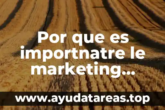 Por que es importnatre le marketing sustentable