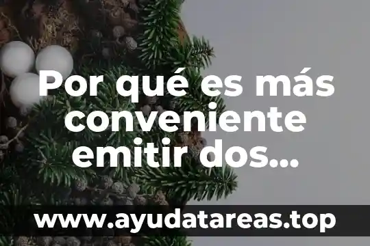 Que es mas conveniente en una encuesta de alcohol 5 Por qué es más conveniente emitir dos facturas que una