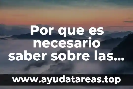 Por que es necesario saber sobre las tac