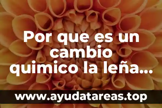 Qué es un número atómico de un elemento químico 6 Por que es un cambio quimico la leña en carbon