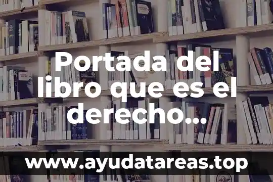 Que es la muerte segun un libro 3 Portada del libro que es el derecho enrique caceres nieto