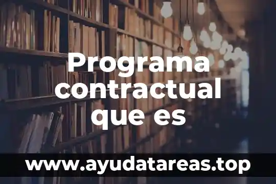 Que es el programa sipare en pd 5 Programa contractual que es