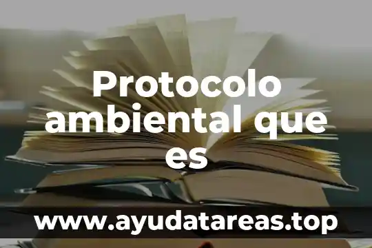 Protocolo ambiental que es