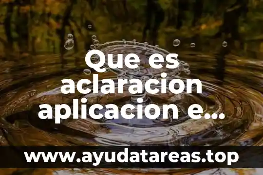 Que es aclaracion aplicacion e interpretacion fiscal