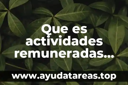 Qué es escaleno significado 8 Que es actividades remuneradas significado