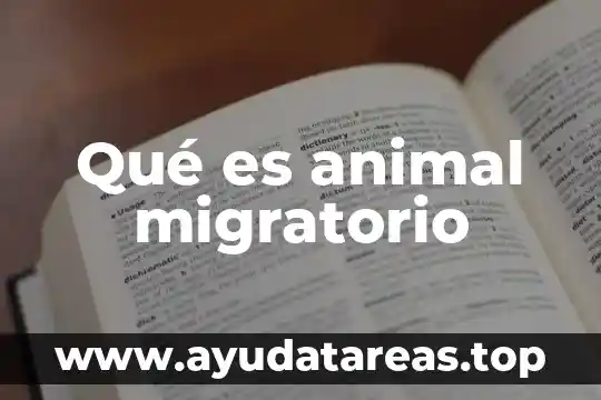 Qué es lisosomas de la célula animal 6 Qué es animal migratorio