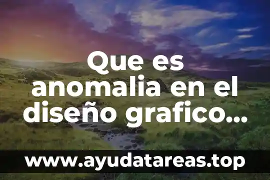 Que es metafora verbal diseño grafico 8 Que es anomalia en el diseño grafico significado