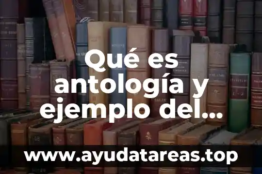 Qué es la antología de un cuento 7 Qué es antología y ejemplo del mismo concepto