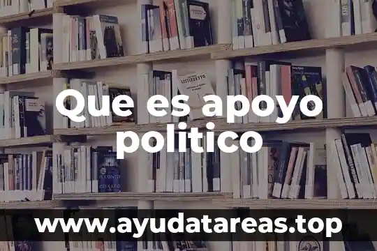 Que es apoyo politico