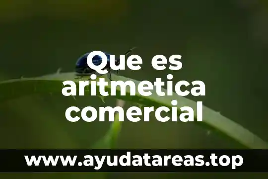 ¿Qué es la media aritmética? 5 Que es aritmetica comercial