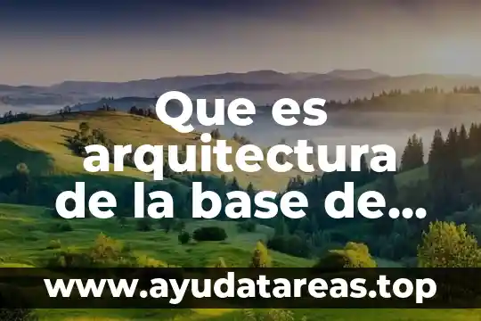 Que es arquitectura de la base de datos ubuntu