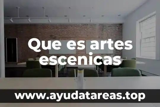 Que es logotipo de las artes 6 Que es artes escenicas
