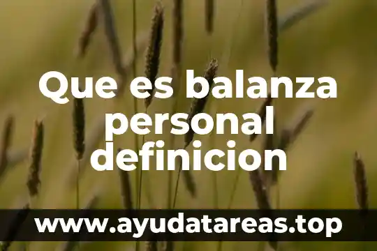Que es un logotipo personal 4 Que es balanza personal definicion