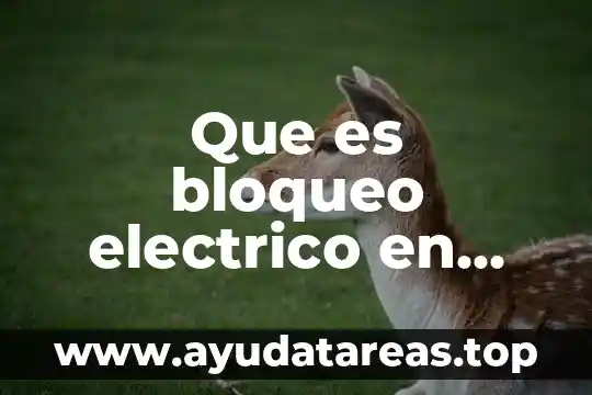Que es bloqueo electrico en controladores