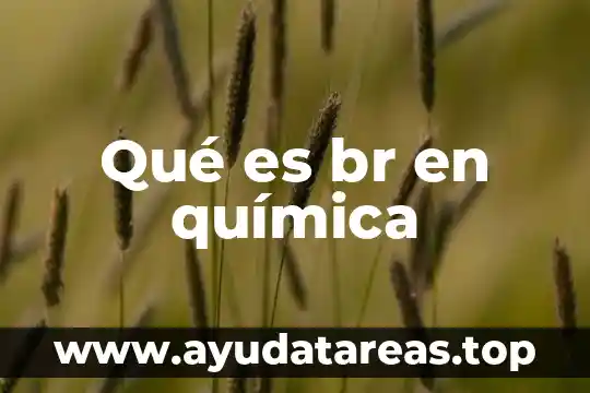 Que es la teoria de evolucion quimica 3 Qué es br en química