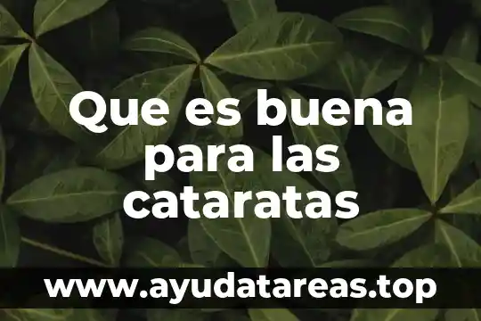 Para que es buena la arcilla en 6 Que es buena para las cataratas