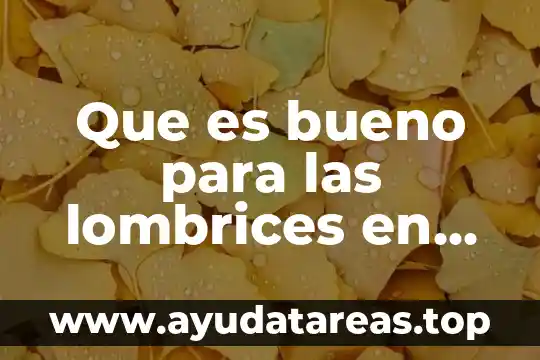Que es bueno para las lombrices en perros