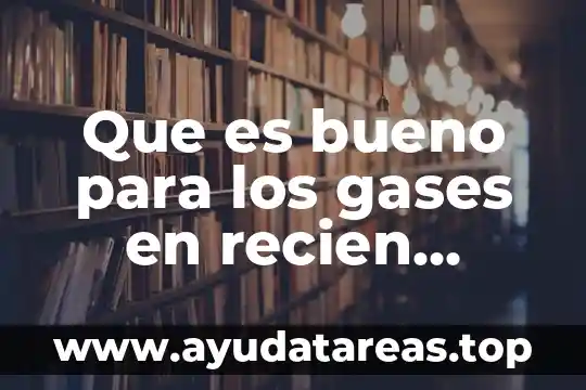 Según la OMS que es recién nacido 3 Que es bueno para los gases en recien nacidos